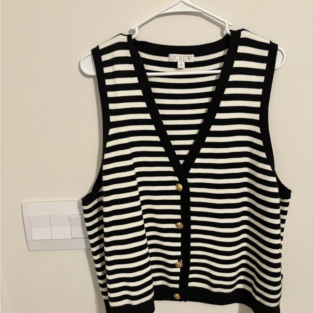 J. Crew Striped Sweater Vest